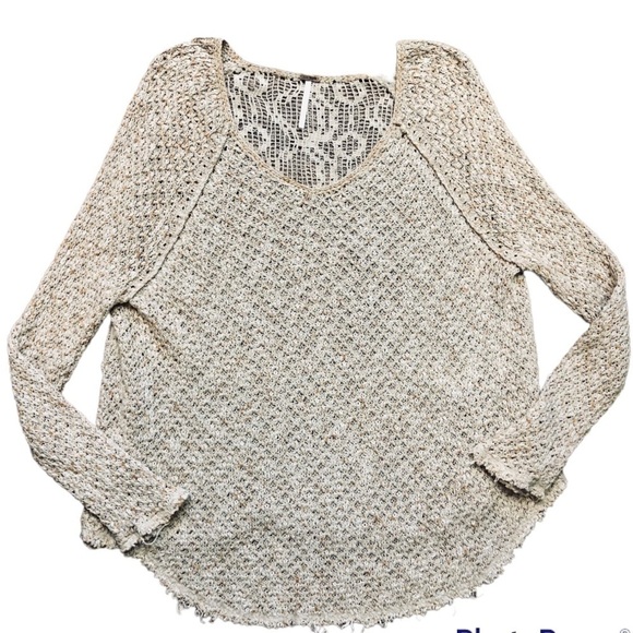 Free People Poppyseed Lace Yarn Sweater - Picture 8 of 11
